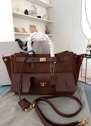 Сумка bel air brown gold 9