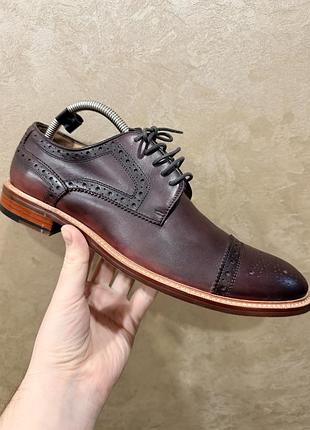 Туфлі брогі дербі чоловічі зі шкіри від mivano italia
