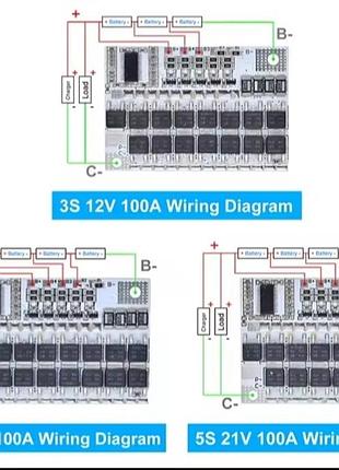 Bms 3s.4s.5s. 100a li-ion