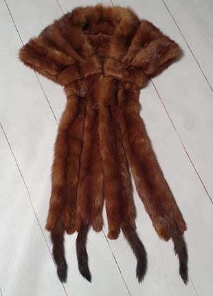 Норочный винтажный шарф, накидка,палантин 1960 года