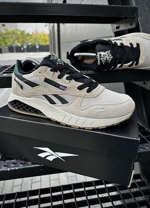 Кроссовки reebok classic leather (cordura), beige