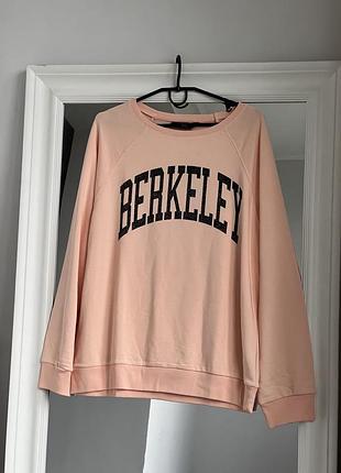 Базовий бавовняний світшот з написом новий