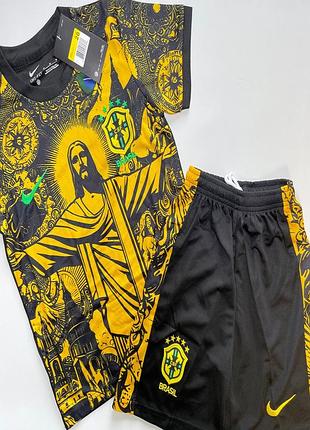 Детская подростковая футбольная форма brazil national football team