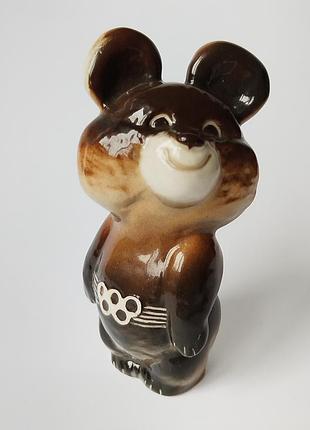 Статуэтка олимпийский мишка лвитор. винтаж.