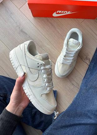 Кросівки nike sb dunk low lace pack regal beige  арт 0296