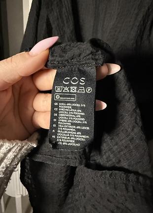 Блуза чорна cos 6