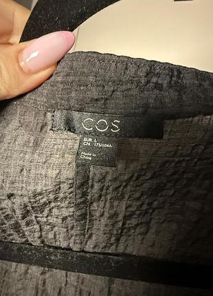 Блуза чорна cos 3
