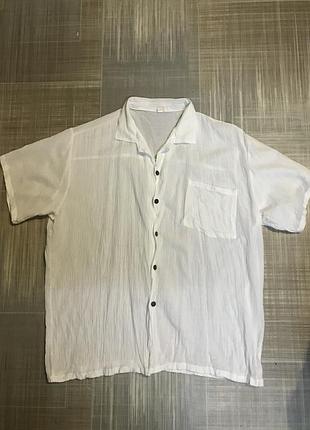 Чоловічий одяг💙/біла сорочка 💛40/l/48