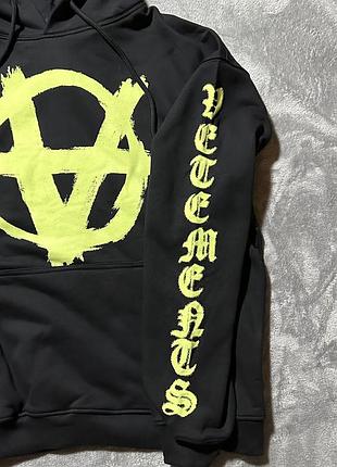Худі vetements double anarchy hoodie 3
