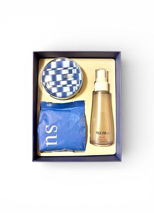 Набор кушон c запаской и эссенцией su:m37 water-full cc cushion perfect finish special set