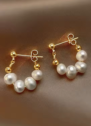 Сережки з намистинами джекети