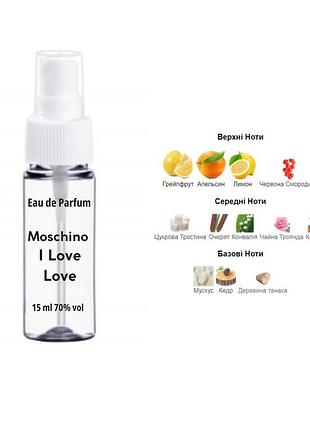 Жіночий аромат moschino cheap & chic i love love 15 ml