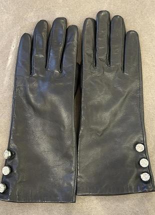 Жіночі шкіряні рукавички tosca blu