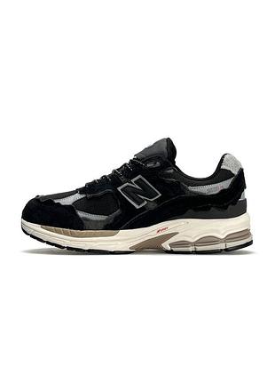Чоловічі кросівки gore-tex new balance 2002r gtx black beige