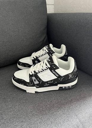 Кроссовки витон trainer white black арт 10001