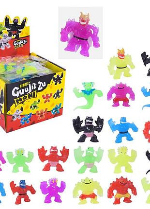 Игрушка антистресс goojitzu арт. c2886 (720шт/2) герои 21микс, 6см. короб. 11*8*1 см 60шт в дисплей 19*19*15 см