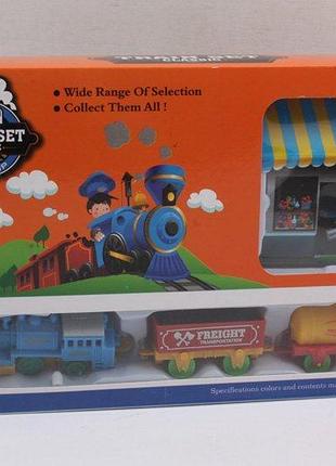 Железная дорога арт.yn807-15 (144шт/2) заводная, короб. 25*17*4см