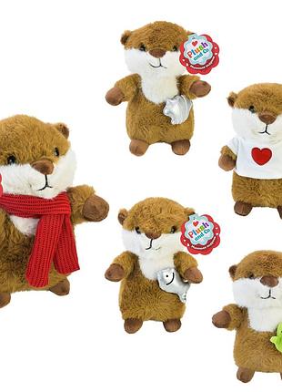 Мягкая игрушка plush and co арт. plc25008 (60шт) выдрянная 15*20*22 см 5 видов 22 см