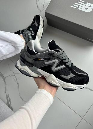 Кроссовки new balance 9060 black grey white cordura  💧 влагозащита и термо ❄️  арт 4047