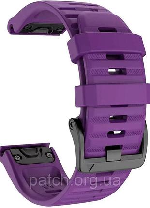 Ремінець для garmin fenix 7/epix/6-6 pro/6 supphire/fenix 5-5 plus/forerunner 945/marq/quick fit/22 мм фіолетовий