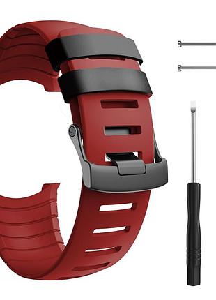 Силіконовий змінний ремінець для смарт-годинника suunto core червоний
