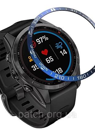 Захист на безель для смарт-годинника garmin fenix 7s синій