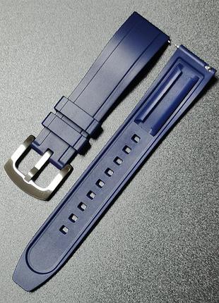 Силіконовий ремінець для samsung galaxy watch 4 40mm / classic 42m / 44m / classic 46m / watch 5 / active синій