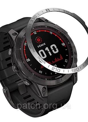 Захист на безель для смарт-годинника garmin fenix 7 срібло