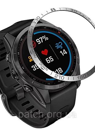 Захист на безель для смарт-годинника garmin fenix 7s срібло