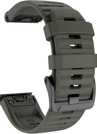 Ремішок для garmin fenix 7x / enduro / 6x / 6x pro / tactix delta/ 5x /5x plus/3 hr /quatix 3 /quick fit/26м зелений