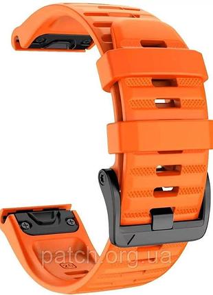 Ремінець для garmin fenix 7/epix/6-6 pro/6 supphire/fenix 5-5 plus/forerunner 945/marq/quick fit / 22 мм жовтогарячий
