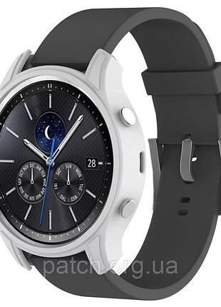 Захисний силіконовий чохол для смарт-годинника samsung s3 classic sm-r770 білий