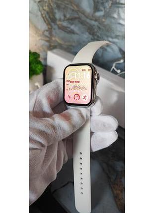 Smart watch 8 full 45mm в оригинальной коробке apple! лучшие эпл вотч серебро