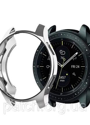 Захисний силіконовий чохол для samsung galaxy watch 42 мм срібло