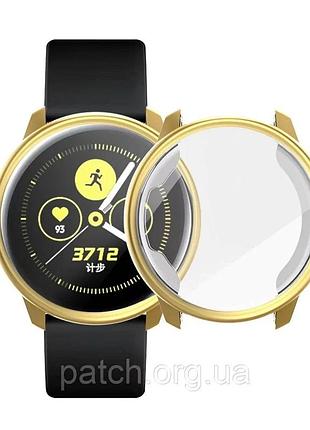 Захисний чохол для samsung galaxy watch active глянсовий золото