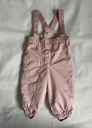 Зимние брюки h&amp;m на 9-12 мес большемерят