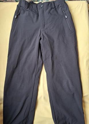 Детские зимние брюки утепленные флис софтшелл спортивные лыжные горнолыжные водонепроницаемые