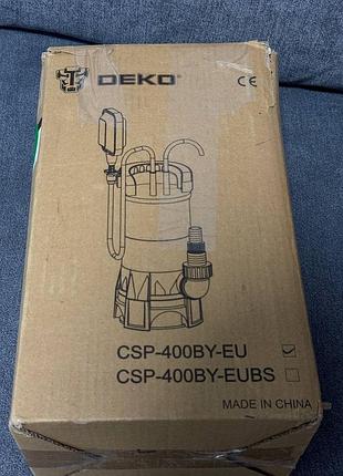 Насос заглибний дренажний deko csp-400by-eu