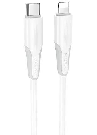 Дата кабель borofone bx119 new type-c to lightning 27w (1m) white