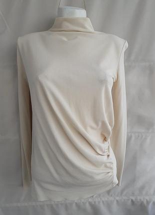 Жіноча водолазка молочного кольору з 100% бавовни від cos розмір xs