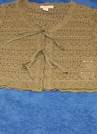 Кардиган на завязки. размер с-м