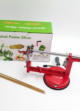 Машинка для резки картофеля спиралью spiral potato slicer