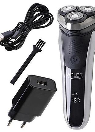 Электробритва для мужчин роторная adler ad 2933 аккумуляторная 30 вт