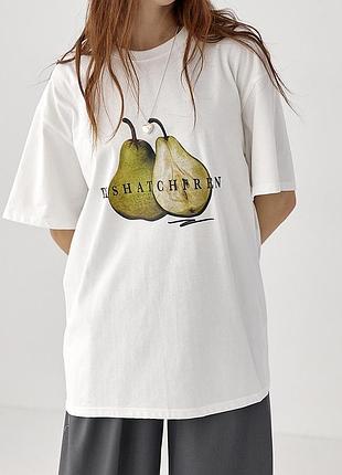 Футболка з принтом груші