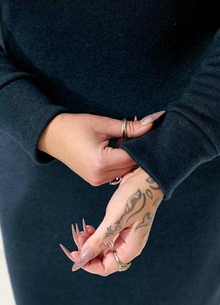 Тёплое платье миди.сукня 4