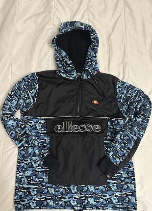 Худі ellesse legno з капюшоном синьо-чорний камуфляж