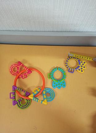 Погремушка прорезыватель цепочку playgro, 5