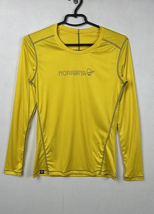 Трекінговий лонгслів norrona 29 tech longsleeve tshirt yellow women