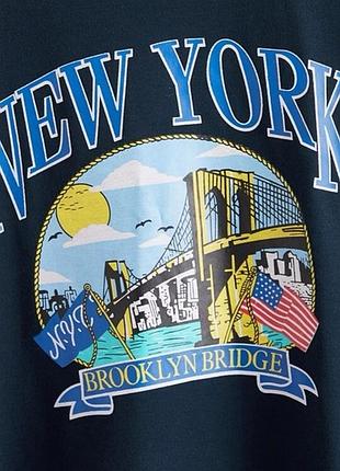 Свитшот с принтом new york 2
