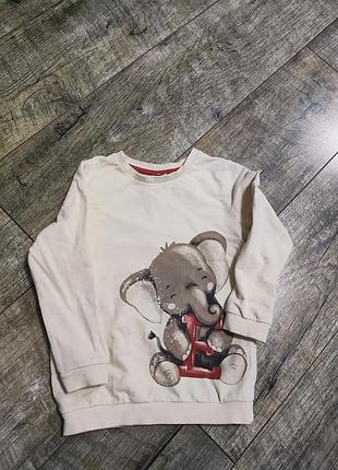 Світшот, светр, кофта двунітка петельки, so cute, р. 104-110, 4-5 років